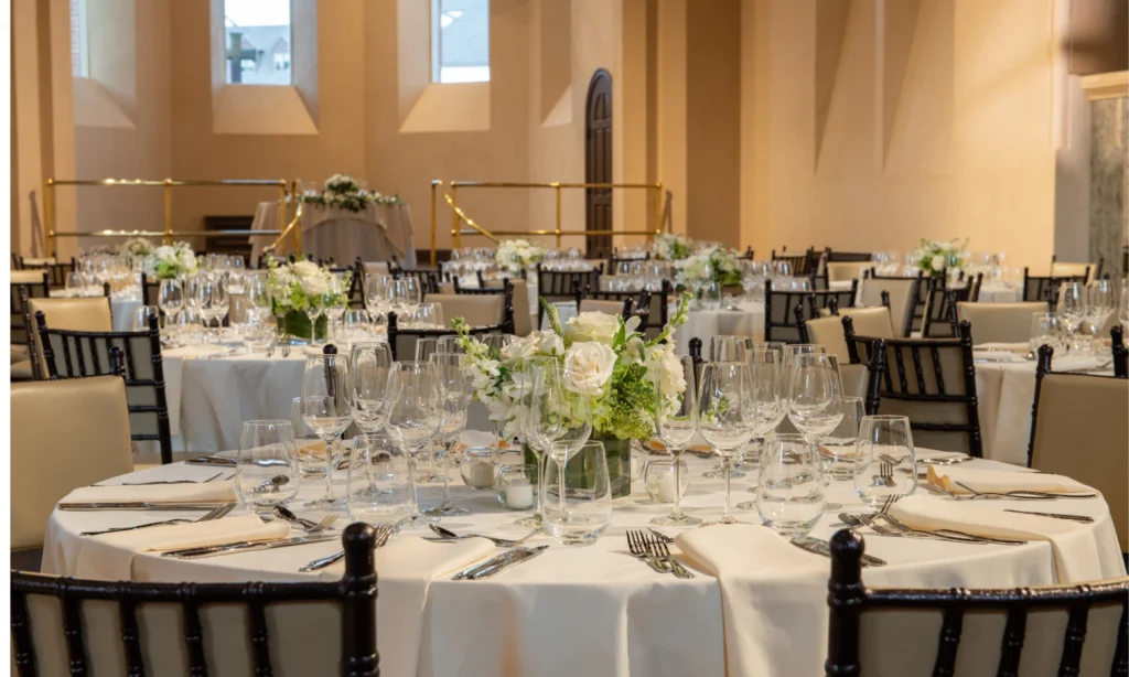 OS&E procurement inventory of hotel china glassware and linens staged before opening