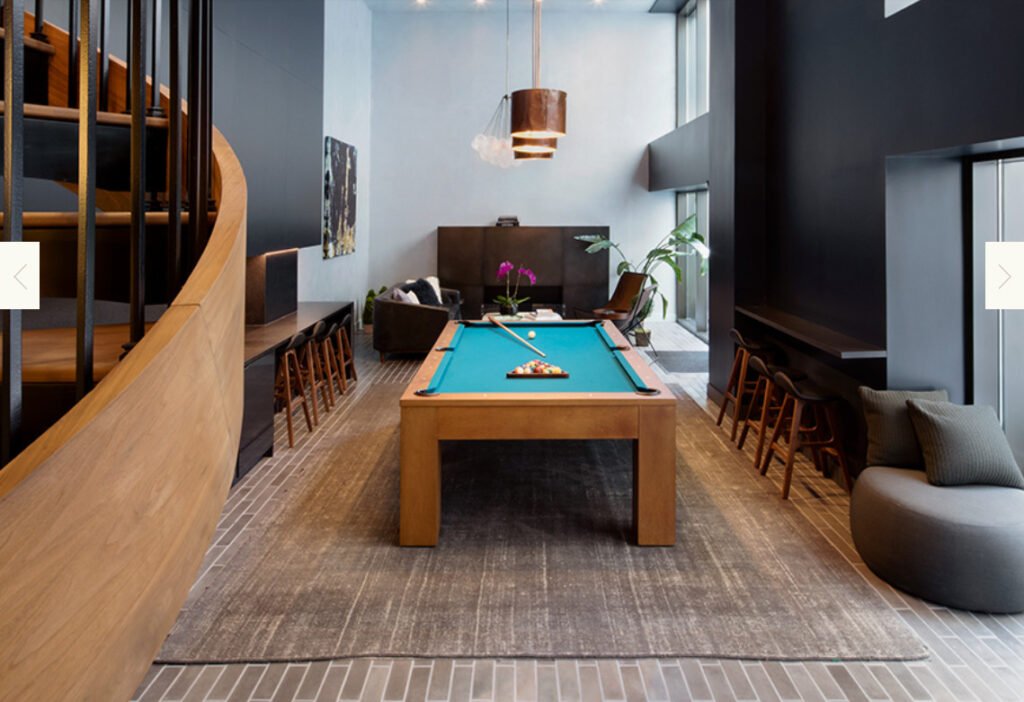 Multifamily procurement team furnishing an amenity lounge in a new apartment building