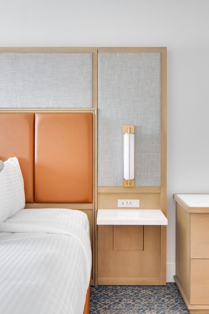 Hotel renovation FF&E procurement guestroom at the Inn at Chesapeake Bay Beach Club